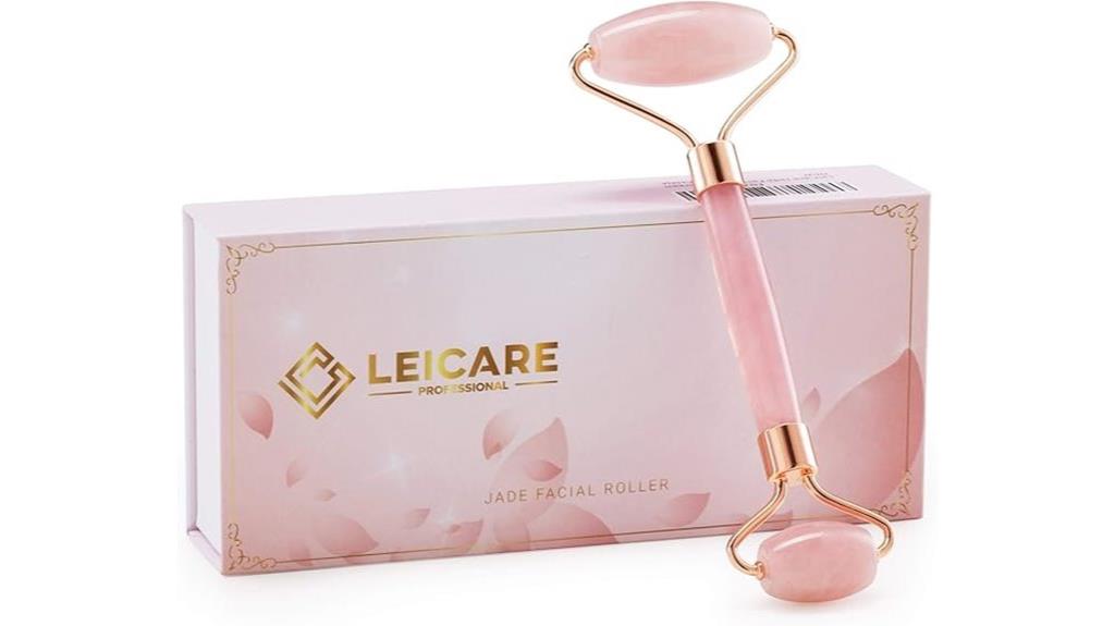 rose quartz face roller