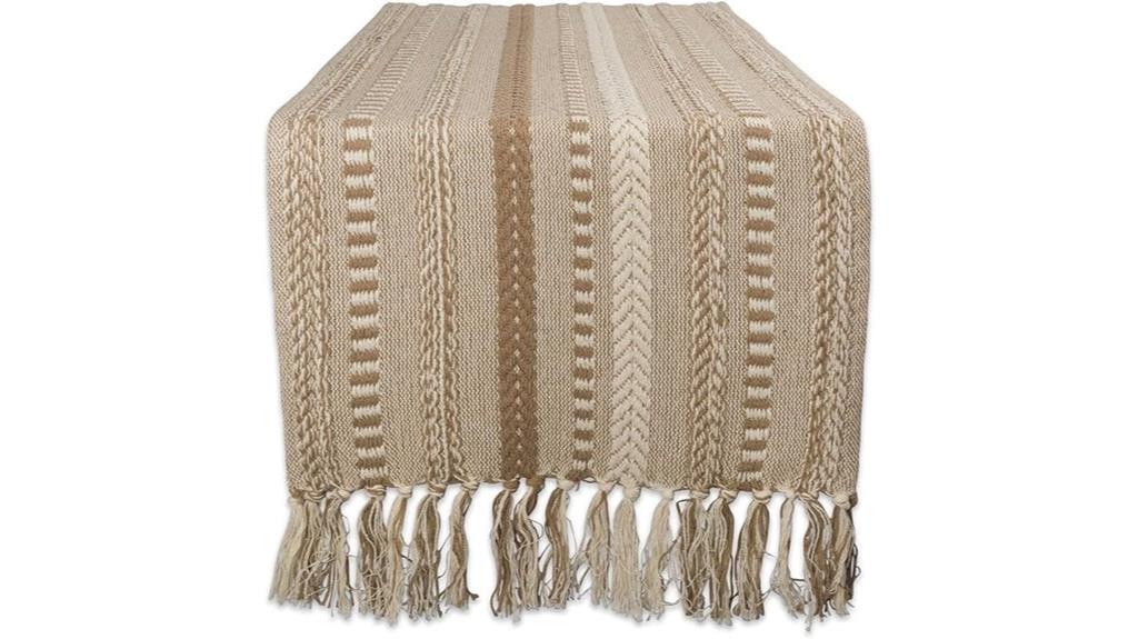 rustic braided table runner