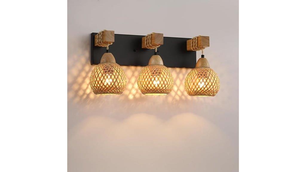 rustic farmhouse bathroom lighting