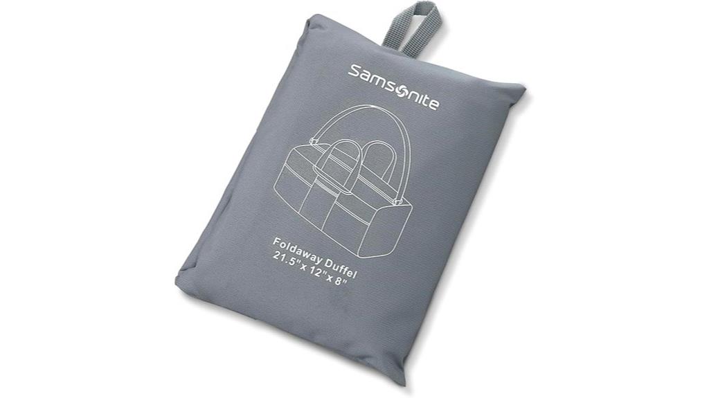 samsonite blue duffle bag