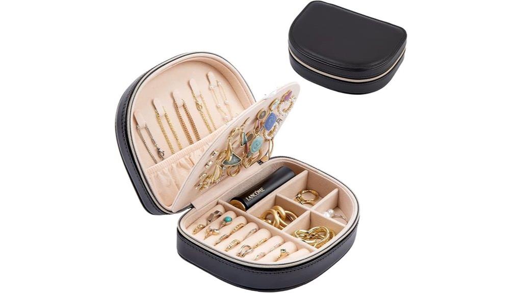 seashell leather travel organizer
