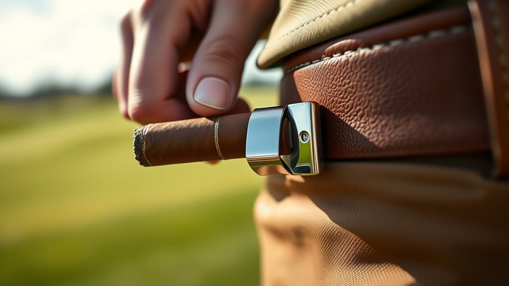 secure durable golf cigar clip