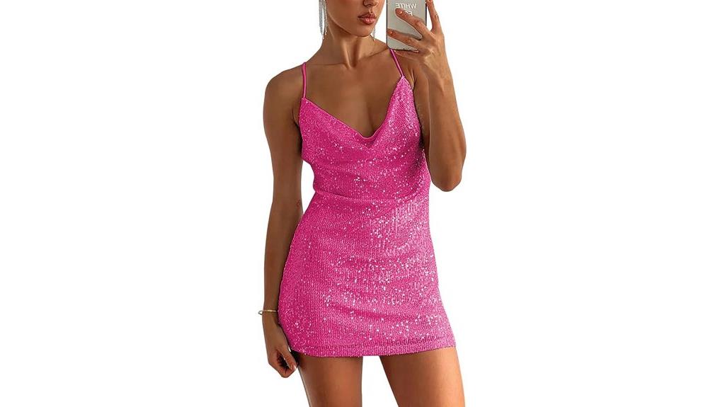 sequin glitter party dress