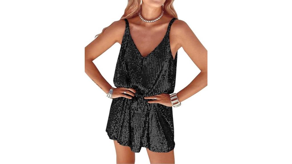 sequin v neck shift