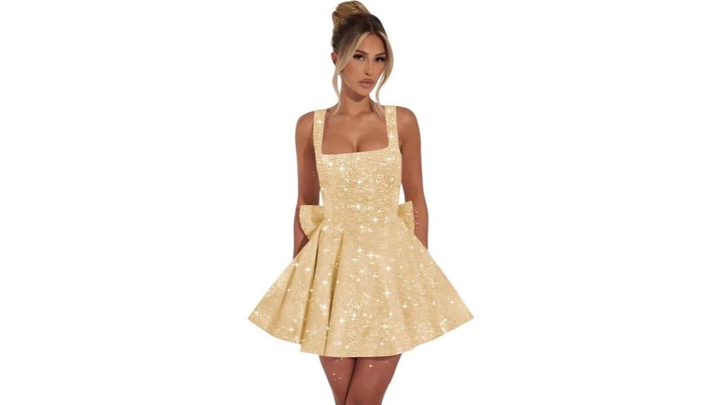 sequined teen homecoming dress