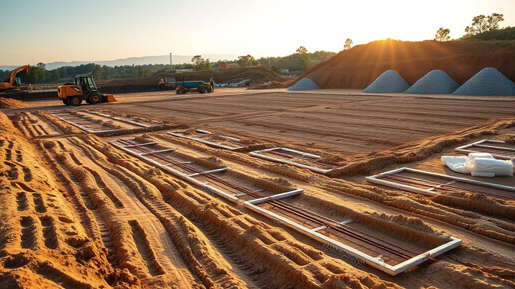 site clearing and testing