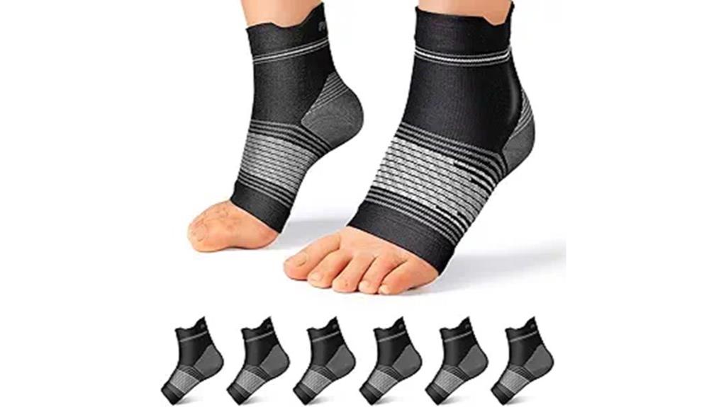 six pair plantar fasciitis socks