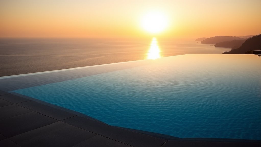 sleek minimalist landscape integration