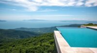 sleek modern pool design
