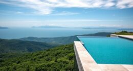 sleek modern pool design