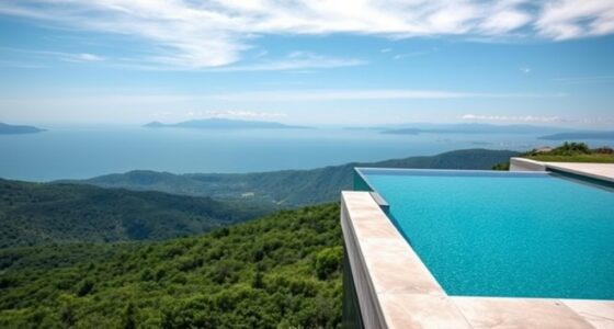 sleek modern pool design