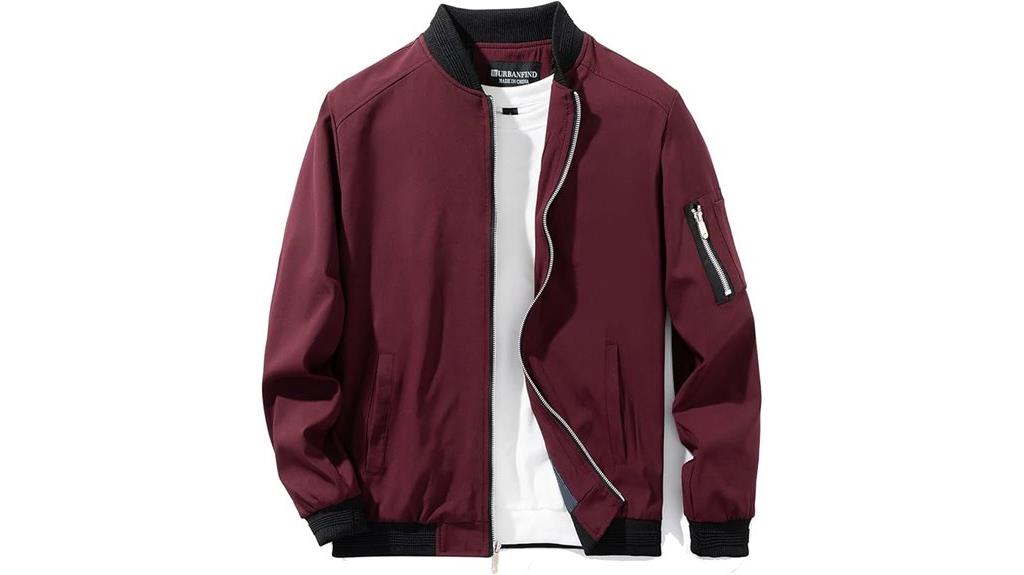 slim fit casual bomber