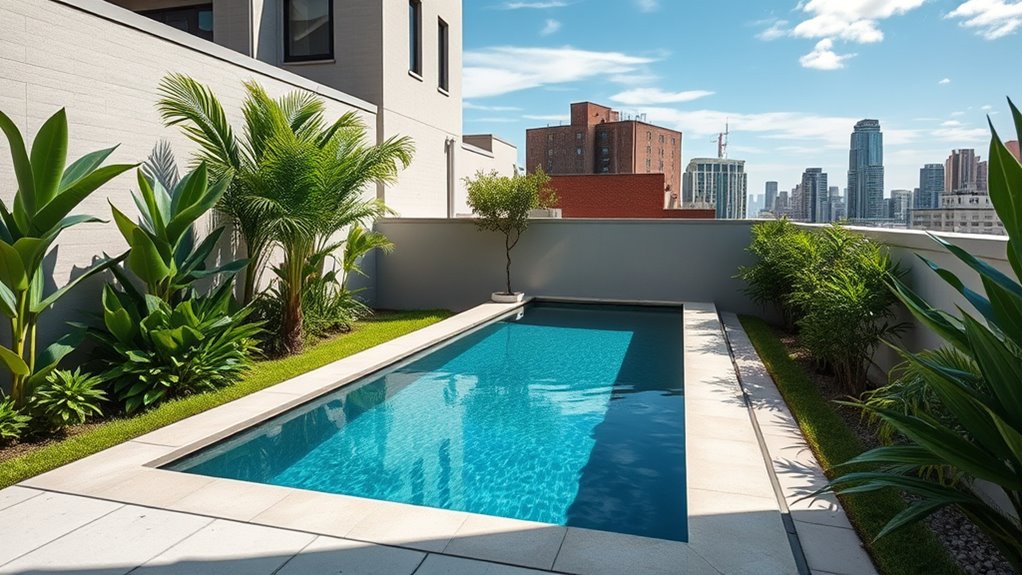 small space infinity pool tips