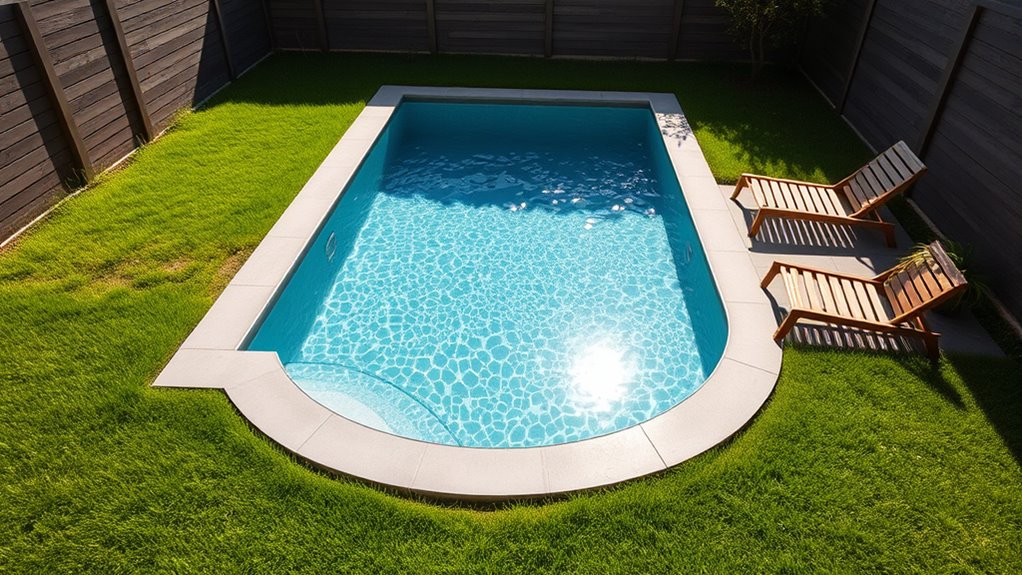 small space stylish pool