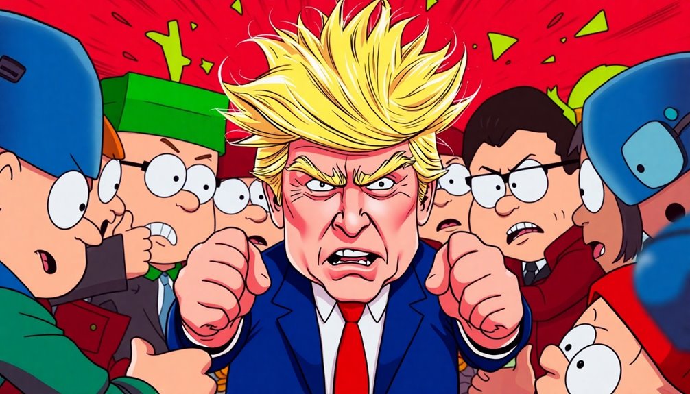 south park targets trump
