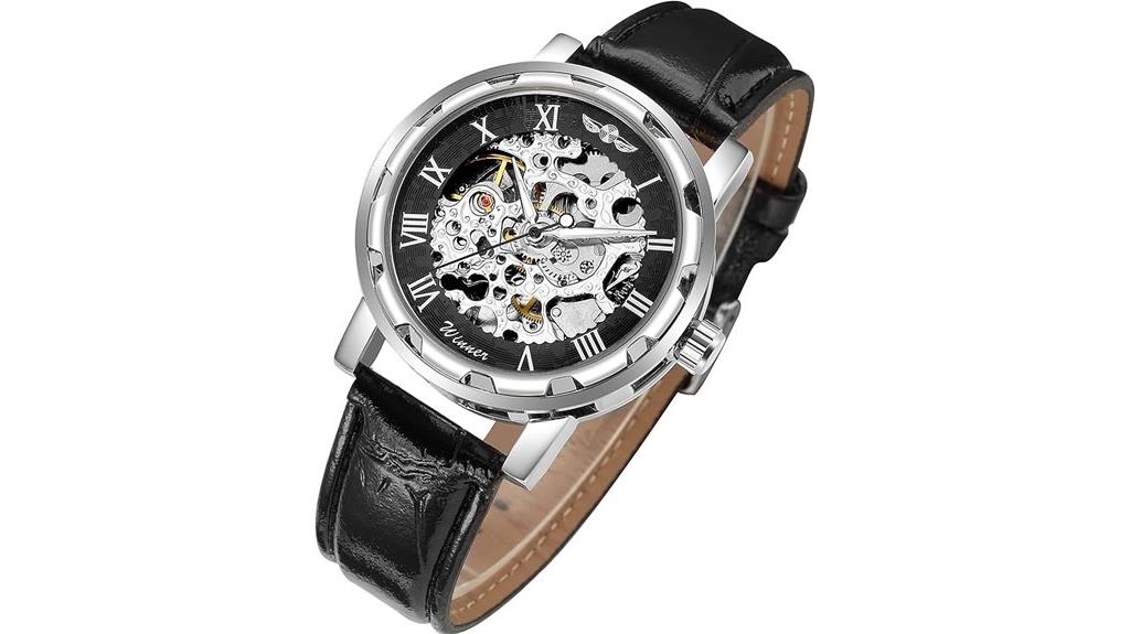 steampunk mechanical skeleton watch
