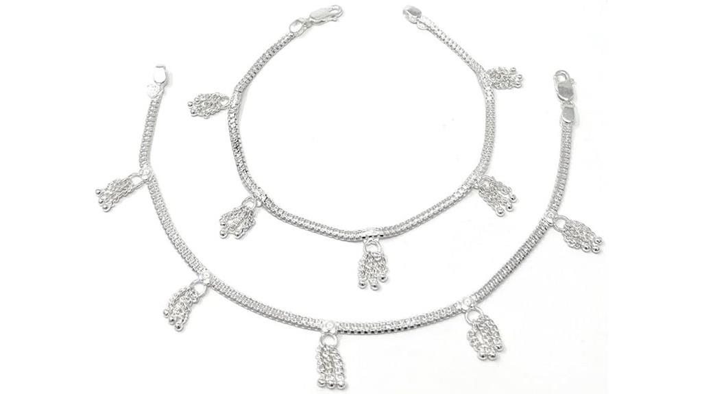 sterling silver anklet