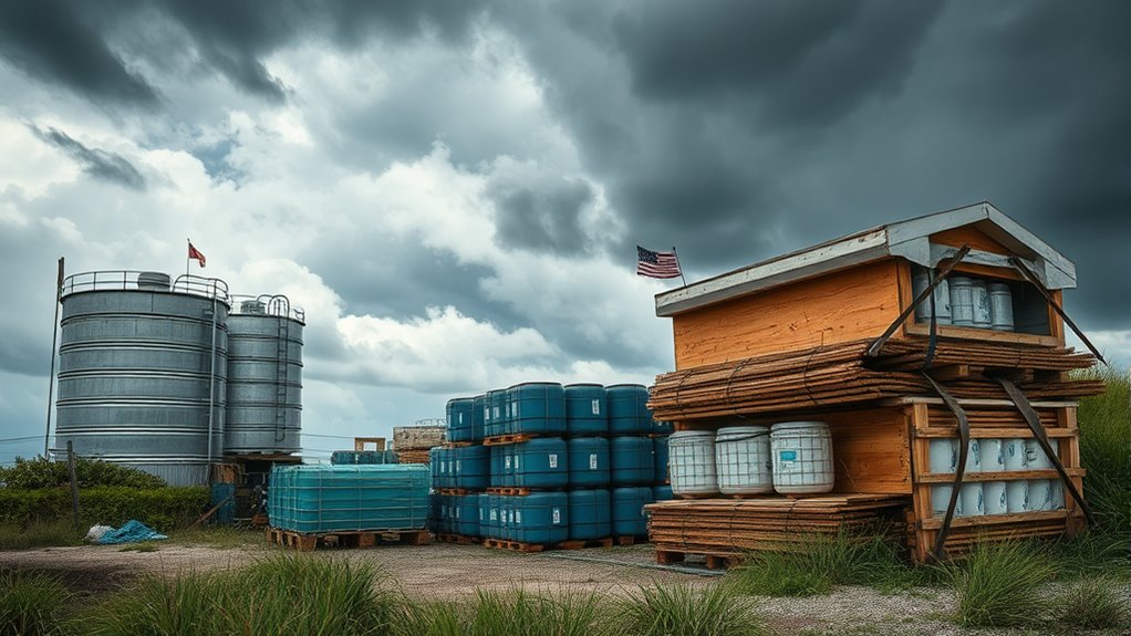 stockpile and check supplies