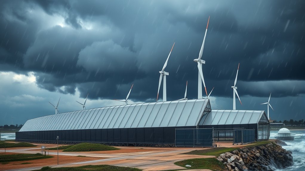 strategic wind barrier installation