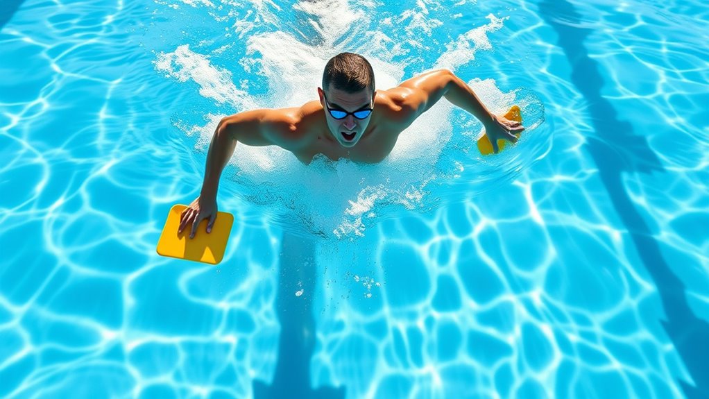 strengthen legs with kickboard