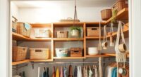 stylish boho closet storage