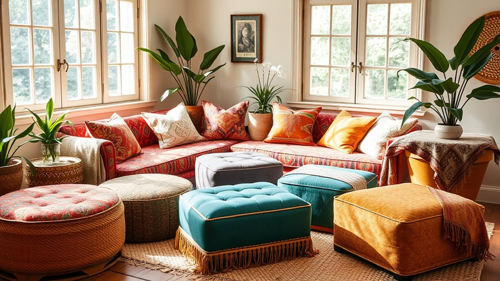 stylish boho ottoman collection