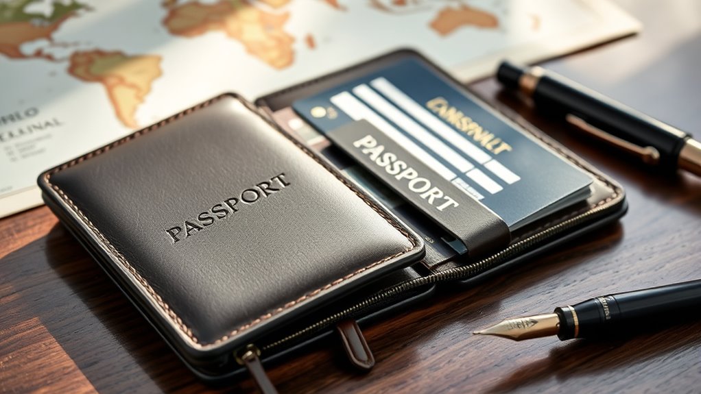stylish secure travel wallets