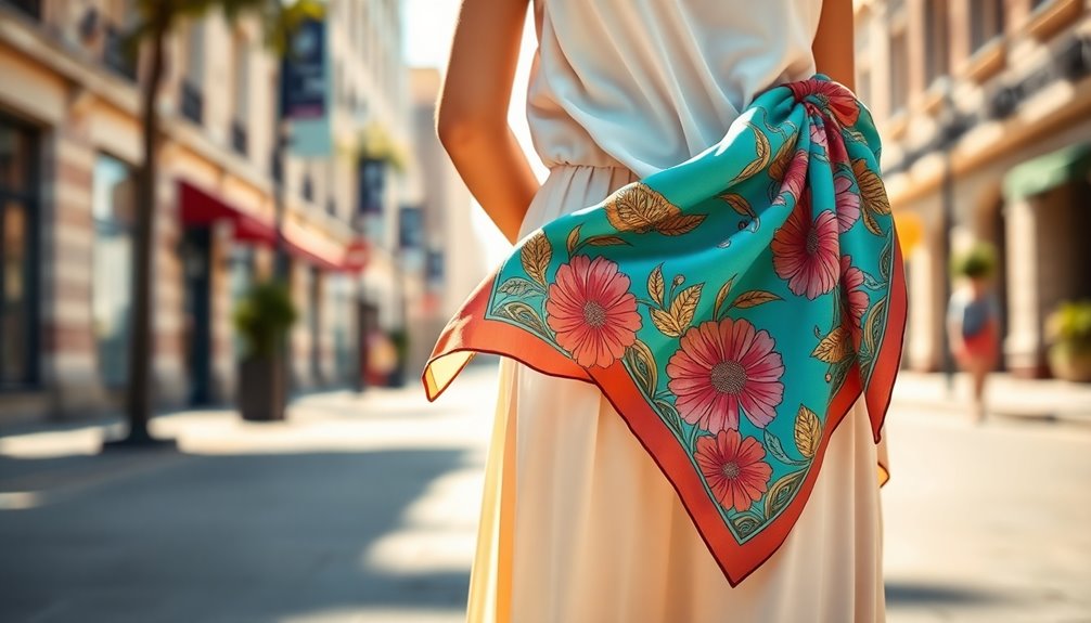 summer waist scarf trend
