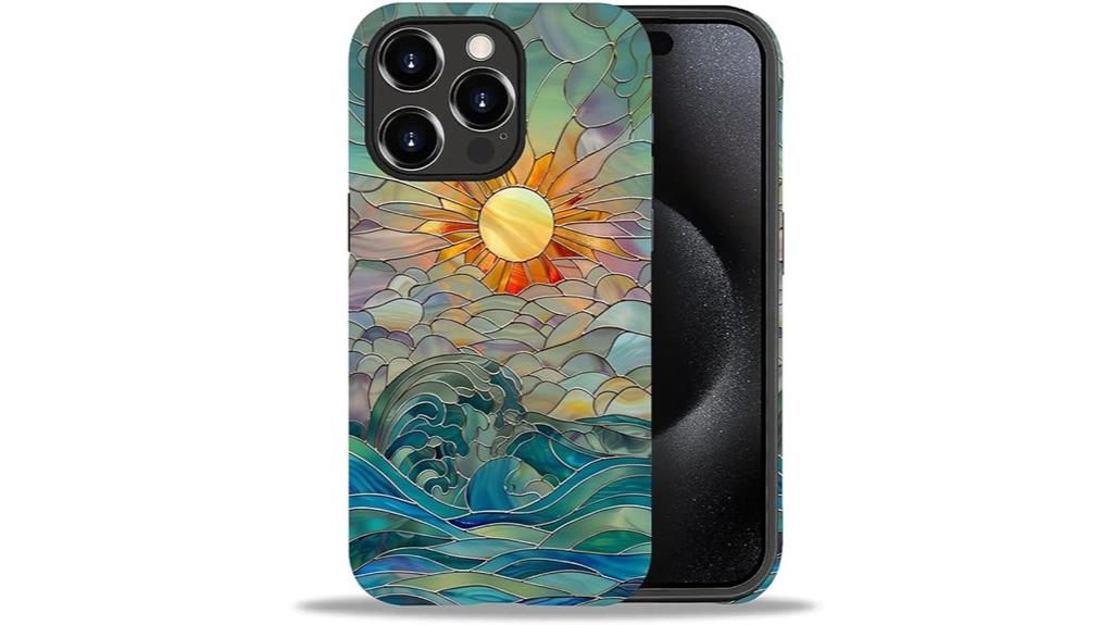 sun rays ocean waves