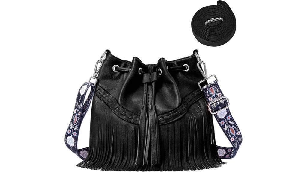 sunwel fringe hobo bag