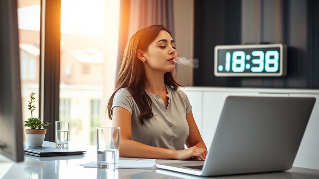 take mindful breathing pauses
