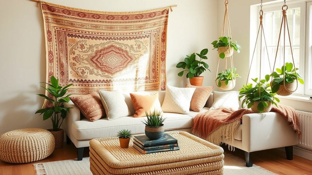 temporary boho decorating tips