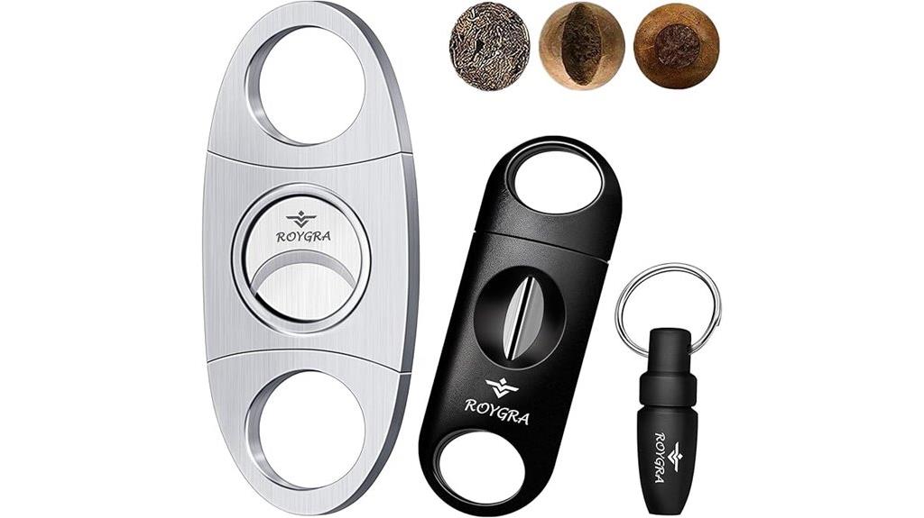 three pack cigar cutter set