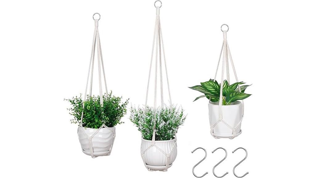 three pack plant hangers