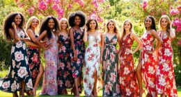 top floral wrap dress styles