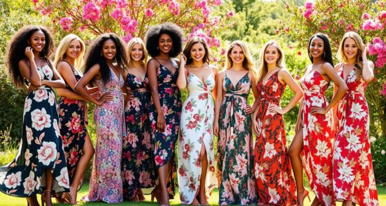 top floral wrap dress styles