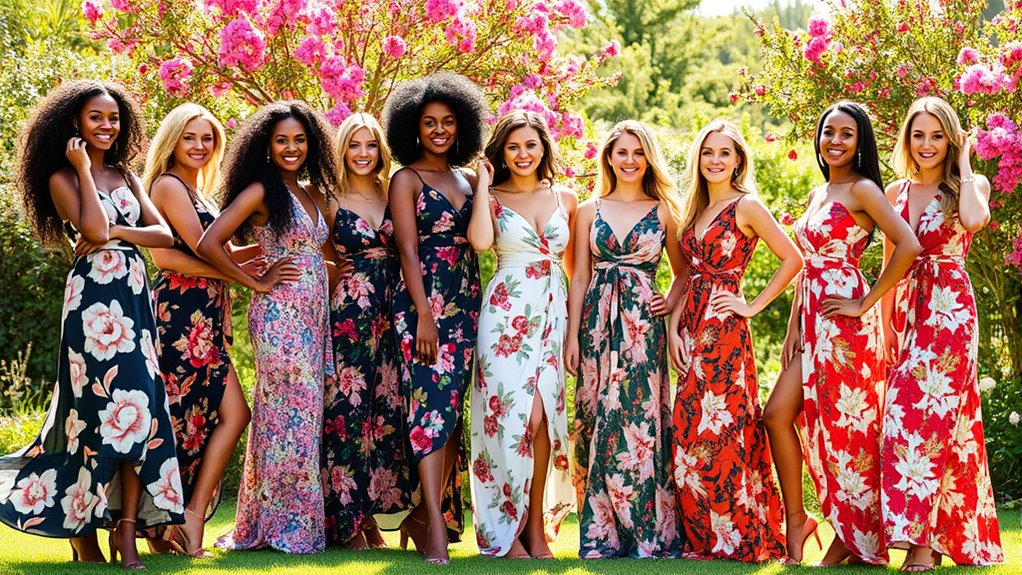 top floral wrap dress styles