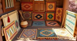 top hand woven boho doormats