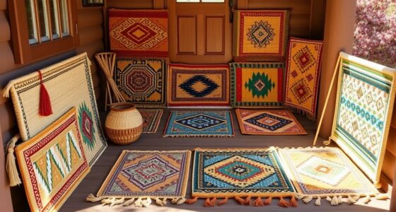 top hand woven boho doormats