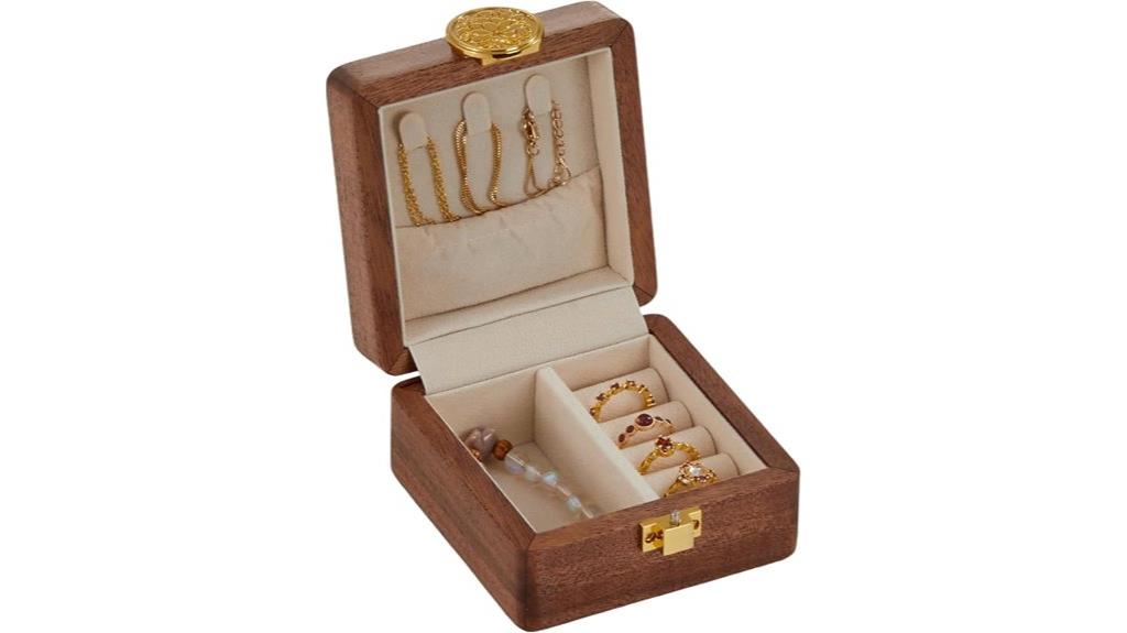 travel jewelry organizer with lock