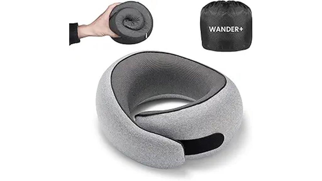 travel memory foam pillow