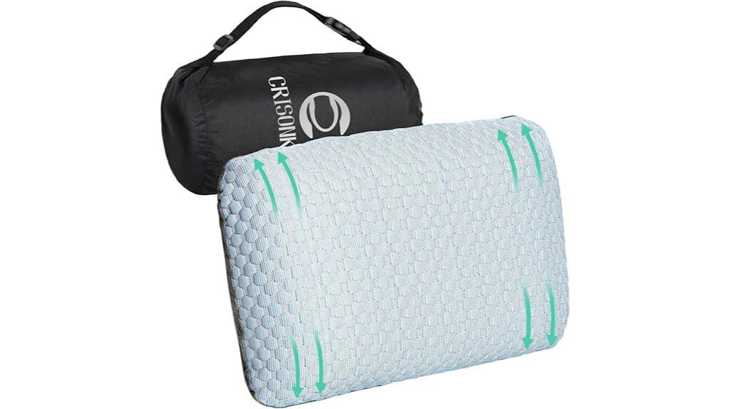travel pillow with lumbar support