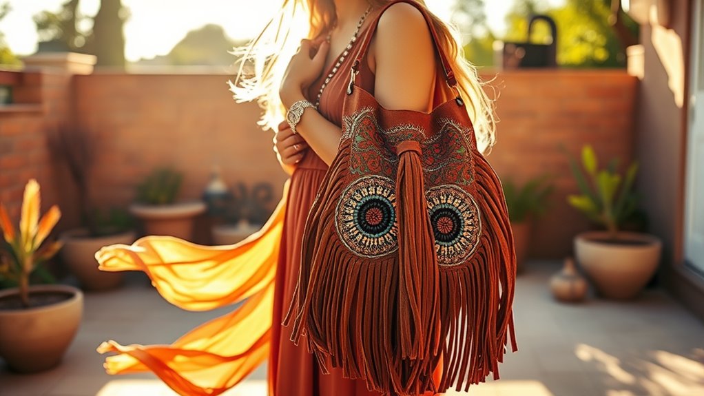 trendy boho fringe bags