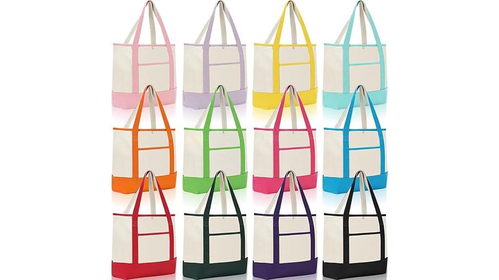 twelve durable canvas tote