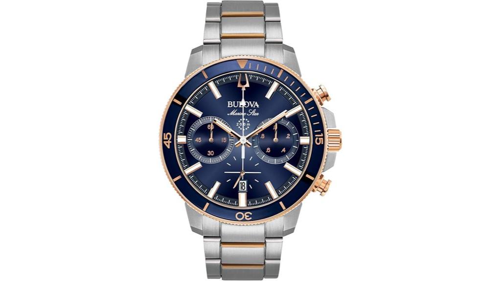 two tone rose gold watch