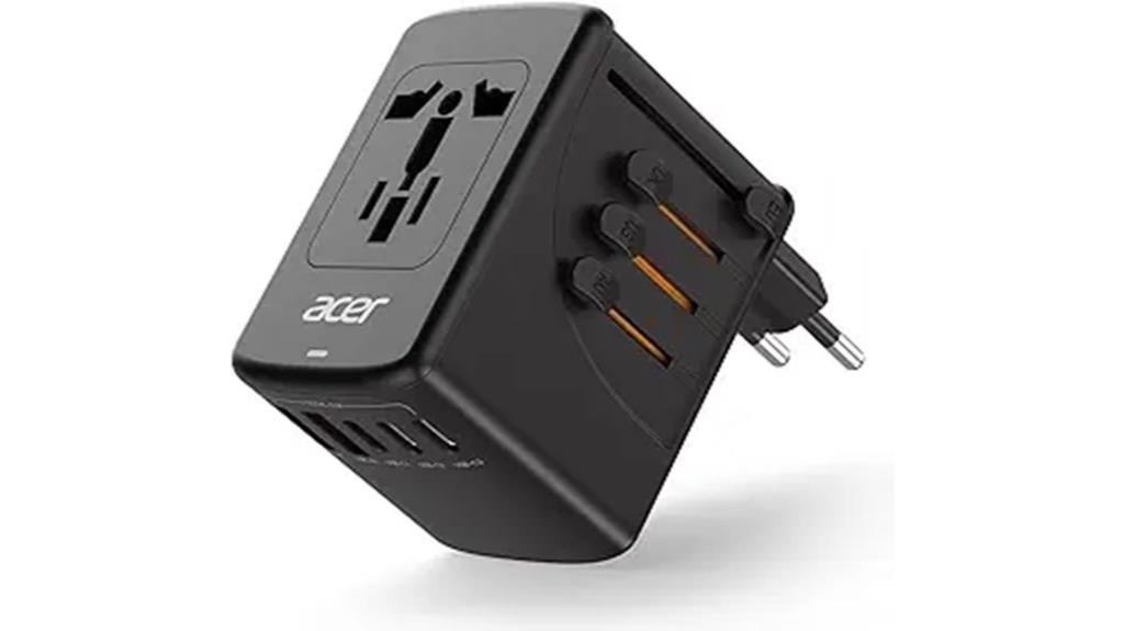 universal travel plug with usb