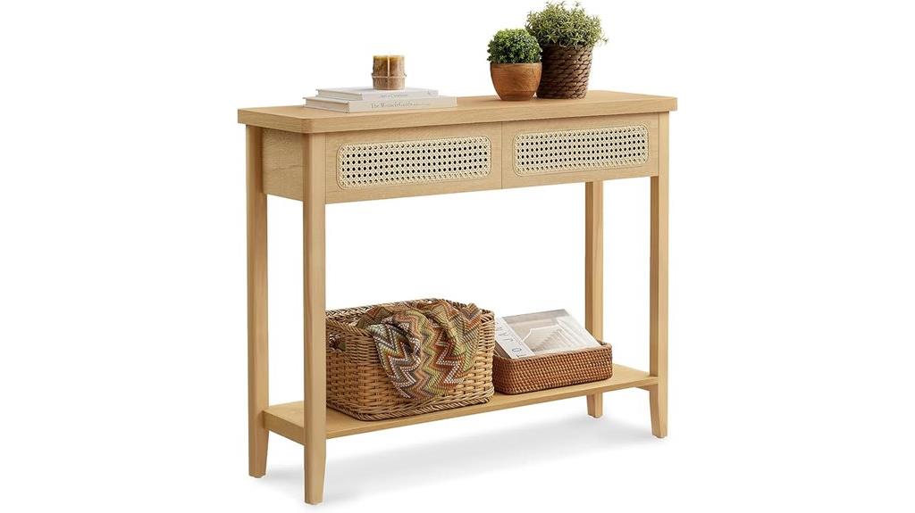 vasagle storage console table