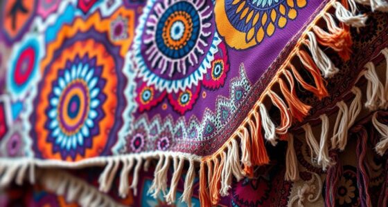 vibrant boho textile designs