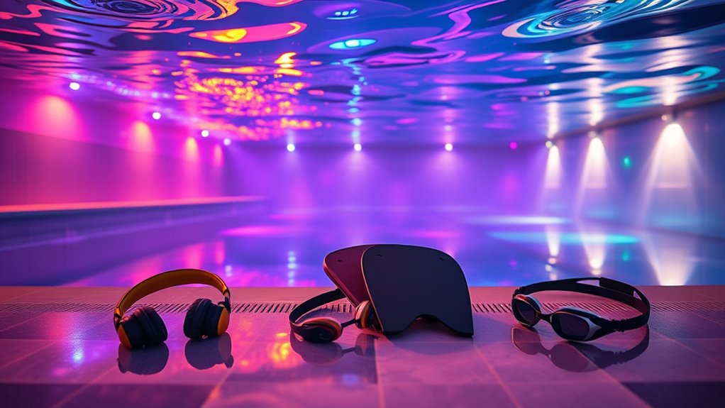 vibrant color adjustable pool lighting