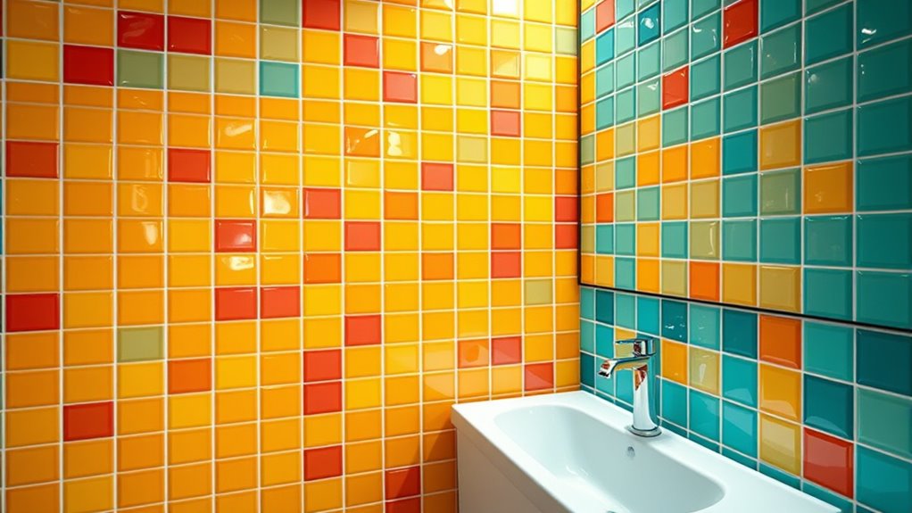 vibrant playful tile accents